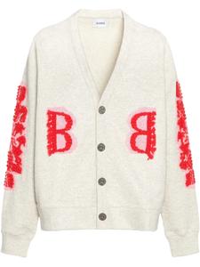 Кардиган с вышитым логотипом Barrie, белый