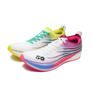 Кроссовки унисекс с низким верхом 50, цвет Mismatched Color - Neon Green/Purple