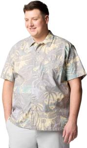 Columbia Мужская футболка Super Tamiami с длинным рукавом, Lemon Wash Tarpon Trek