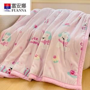 Fuanna Шерстяное одеяло 150х200 см, 2,5 кг, двусторонний флис, теплое и мягкое, цвет Western-Style Fleece