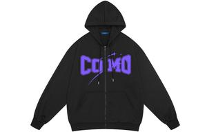 Свитшот унисекс COMOWA, черный фиолетовый