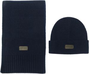 Шапка Michael Kors Mens Merino Cuff Hat & Scarf Set, Stylish Fashion Accessory for Winter, Midnight