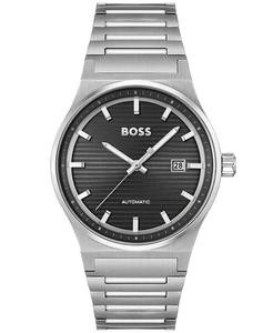 Мужские автоматические часы Candor из нержавеющей стали серебристого цвета, 41 мм Hugo Boss, серебро