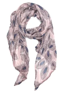 COLLEZIONE ALESSANDRO модный шарф "Бабье лето", в модном виде листьев, розовый