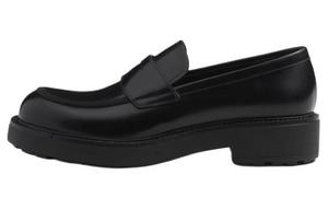 Пенни-лодочки из кожи PRADA, черный