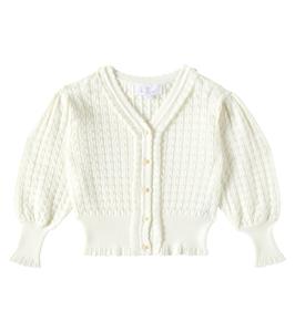 Хлопковый кардиган Aude C'era Una Volta, белый