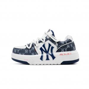 MLB Кроссовки для скейтбординга Chunky Liner с антискользящим покрытием, износостойкие, унисекс, синие, белые