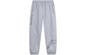 Li Ning ПОДКЛАДКА Мужские трикотажные спортивные штаны, Хизер Грей