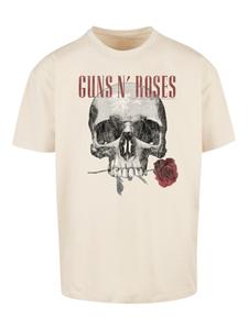 Рубашка F4NT4STIC GunsnRoses Flower Skull Rock Musik Band, песочный