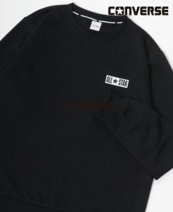 Мужская флисовая толстовка CONVERSE с принтом в виде одного логотипа.