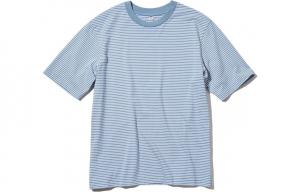 Футболка унисекс бирюзового цвета Uniqlo, голубой