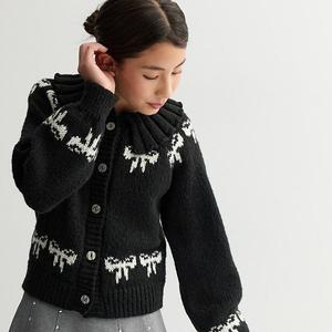 Кардиган с рюшами на воротнике для девочек 6-20 лет, размеры regular и plus So