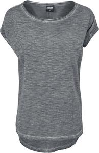 Футболка Urban Classics Ladies Long Back Shaped Spray Dye Tee, темно-серый