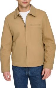 Мужская куртка-гонщица Levi's из искусственной кожи с отложным воротником, Tan Faux Suede