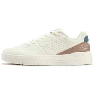 Абразивоустойчивые низкие скейтбордские кроссовки мужские бело-серые 361°, Feather White/Classic Umber Gray