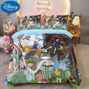 Disney Комплект постельного белья на кровать 1.2 м: простыня на резинке, пододеяльник 150*200 см, Totoro 1