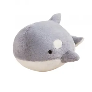 Плюшевая игрушка Cartoon Little Tiger Whale высотой 35см/45см OU DI PIG, серый