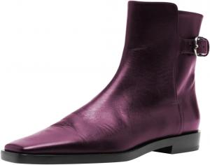 Женские классические ботильоны с квадратным носком, регулируемым ремешком и пряжкой, на щиколотку, с низким каблуком-блоком, повседневные ботинки для прогулок, размеры 4-16 US Wansseny, Purple