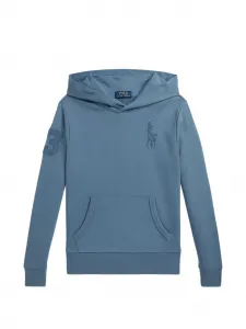 Худи с нашивкой Polo Ralph Lauren Kids, синий