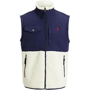 Polo Ralph Lauren Вышитый логотипом флисовый жилет, Blue