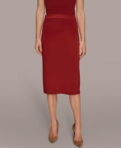 Женская прямая юбка-свитер Donna Karan New York, Metropolitan Red