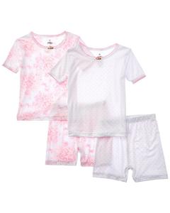 Короткий пижамный комплект Tutu Couture En Pointe из 4 предметов, розовый