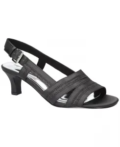 Женские босоножки Meghan на каблуке с ремешком вокруг щиколотки Easy Street, черный