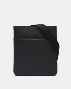 Черная сумка через плечо из переработанного материала с внутренними карманами Lacoste