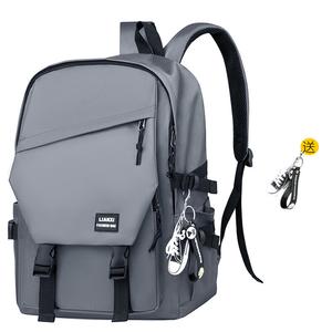 Рюкзак унисекс Louis Royaln, Серый с подвеской