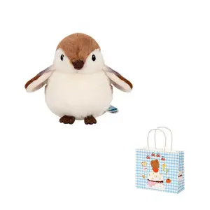 Очаровательные лечебные плюшевые куклы гиацинтовый ара воробей подвеска высота 12см Dolls and bears dance