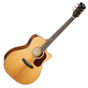 Cort Gold-A6K NAT Солидная верхняя дека из ели Silka Fishman Grand Auditorium Натуральный глянец