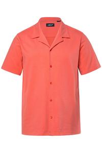 Men Plus Рубашка на пуговицах Regular fit в коралловом цвете
