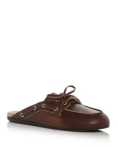 Женские лоферы-мюли Miu Miu, коричневый