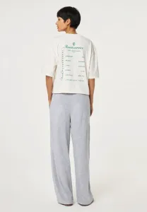 Футболка с принтом бенджа Fabienne Chapot, Cream White