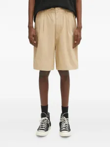 Шорты с нашивкой-логотипом и складками AAPE BY *A BATHING APE, нейтральный