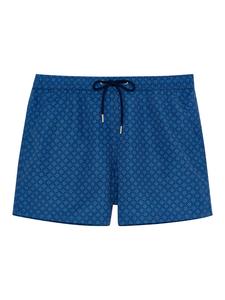HOM Плавки-шорты Beach Boxer Hendaye с синим принтом