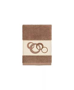 Набор полотенец Linum Home Аннабель с вышитым узором 2 шт, бежевый