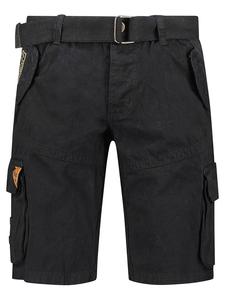 Тканевые шорты Geographical Norway Cargobermudas Pouvoir, черный