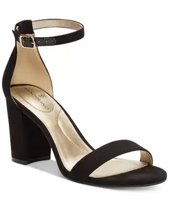 Сандалии на устойчивом каблуке из замши Armory Block Heel Bandolino, черный