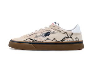 New Balance NB 232 Idle Clouds And Wild Crane противоскользящие низкие скейтерские кроссовки унисекс бежевый белый коричневый, цвет Beige White Brown