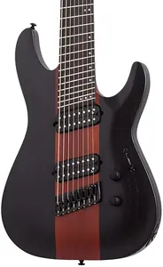 Электрогитара Schecter C-8 Multiscale Rob Scallon. Сатиновый темный обжаренный