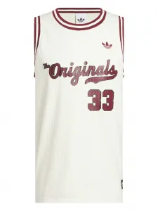 Сетчатый топ без рукавов Adidas, белый