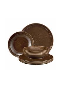 Сервиз Seltmann Weiden Terra, 12 предметов, коричневый