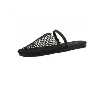 Puppytown Женские противоскользящие быстросохнущие закрытые тапочки черные, цвет Black