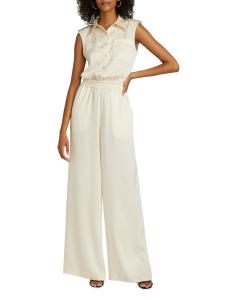 Комбинезон Rabiya без рукавов прямого покроя Ramy Brook, кремовый