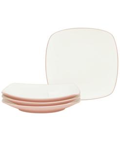Набор квадратных салатных тарелок Colorwave, 4 шт Noritake, розовый