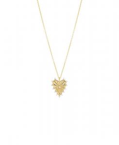 Подвеска в виде сердца с оправой из кубического циркония by Adina Eden, Gold