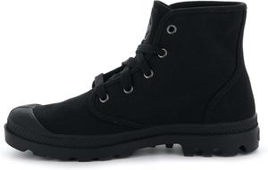 Женские ботинки Palladium Pampa Hi, веганские тканевые ботинки на шнуровке, Black/Black