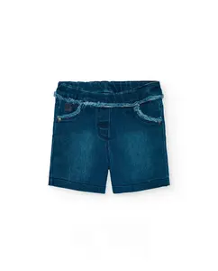 Детские шорты с резинкой на талии и карманами Boboli, синий