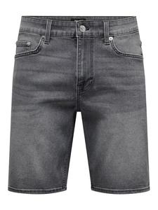 Джинсовые шорты обычного кроя Weft 22034527 Only & Sons, серый